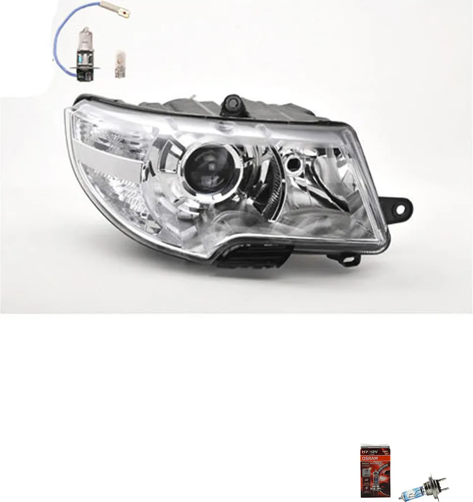 Upgrade Faro Destro Skoda Superb 3T con Osram Night Breaker H7