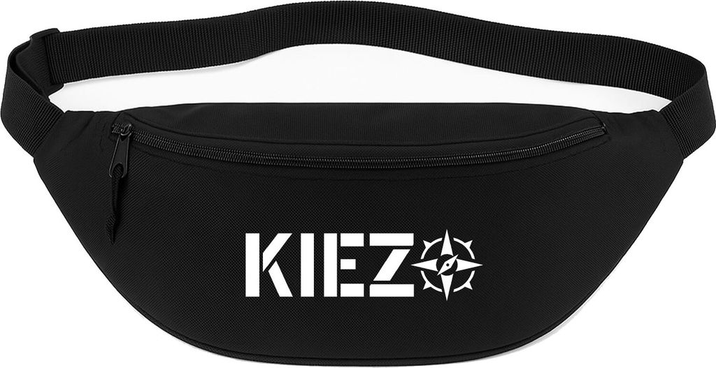 Huuraa Bauchtasche Kiez Kompass 2,5 Liter Black Polyester Crossbody Bag Geschenkidee