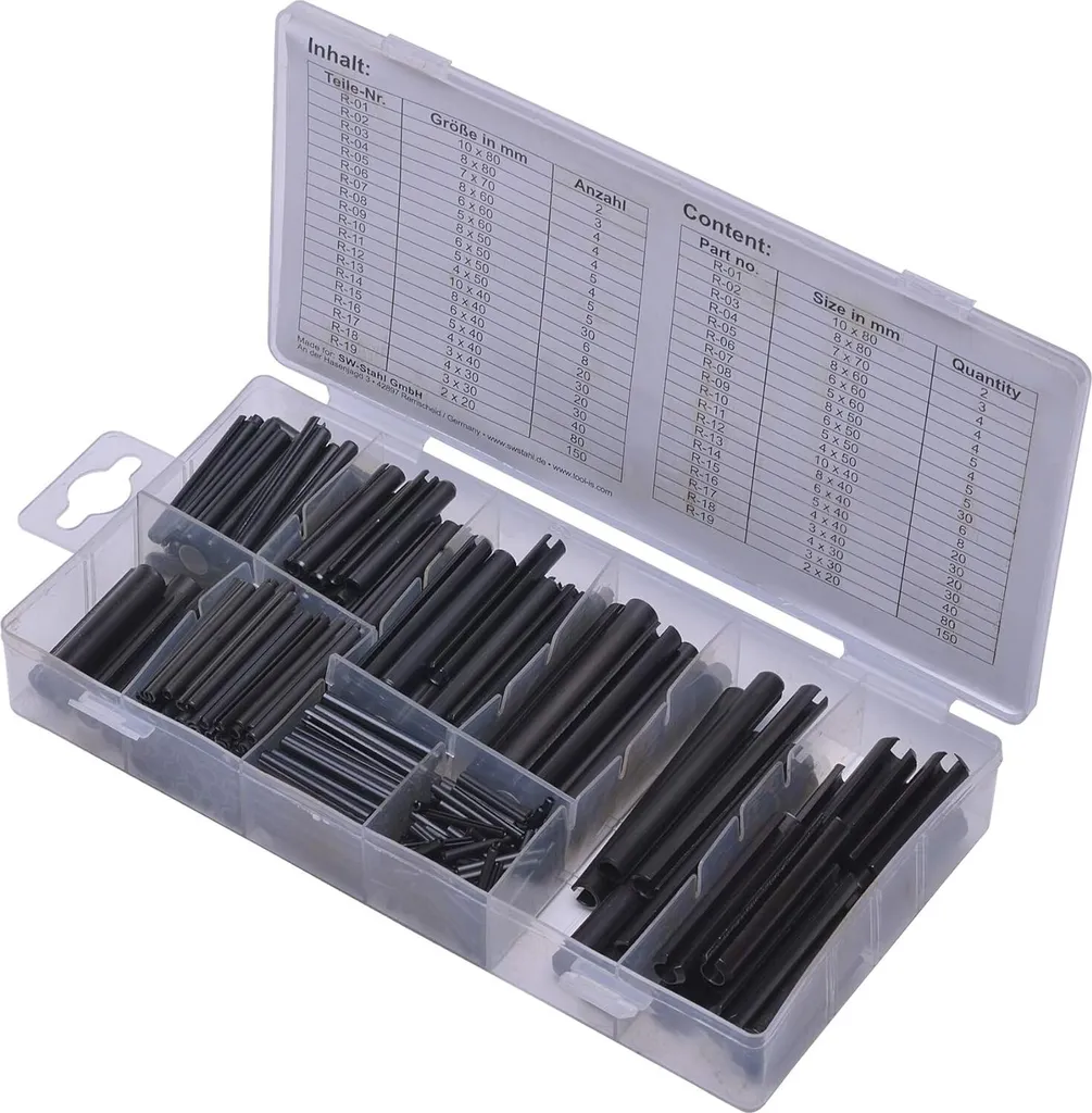 SW-Stahl S8054 Spine Elastiche Cave Assortite - 18 Misure Professionali