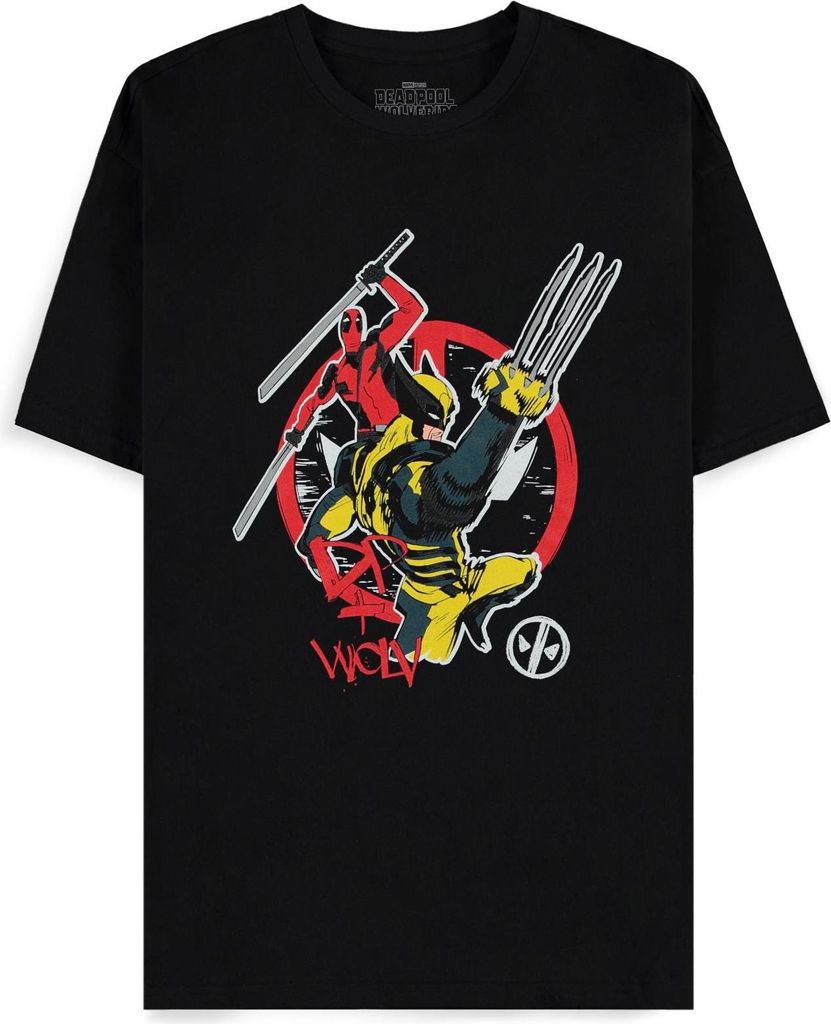 Deadpool T-Shirt Herren Deadpool And Wolverine schwarz XL