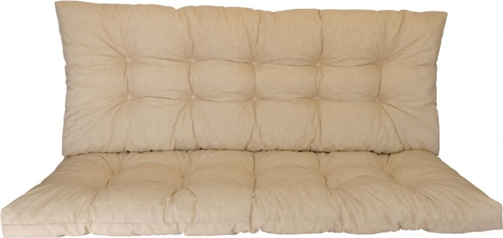 Polstr na zahradní houpačku 130 cm - látka světle béžový Obrázek produktu 