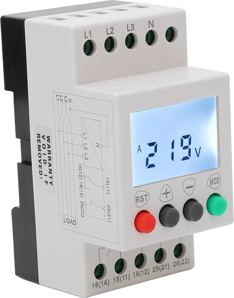 Relais de protection surtension et sous-tension triphasé réglable - 6