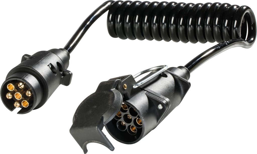 as-Schwabe Adapterkabel 2m 12V Stecker 7-polig auf Steckdose 7-polig IP44