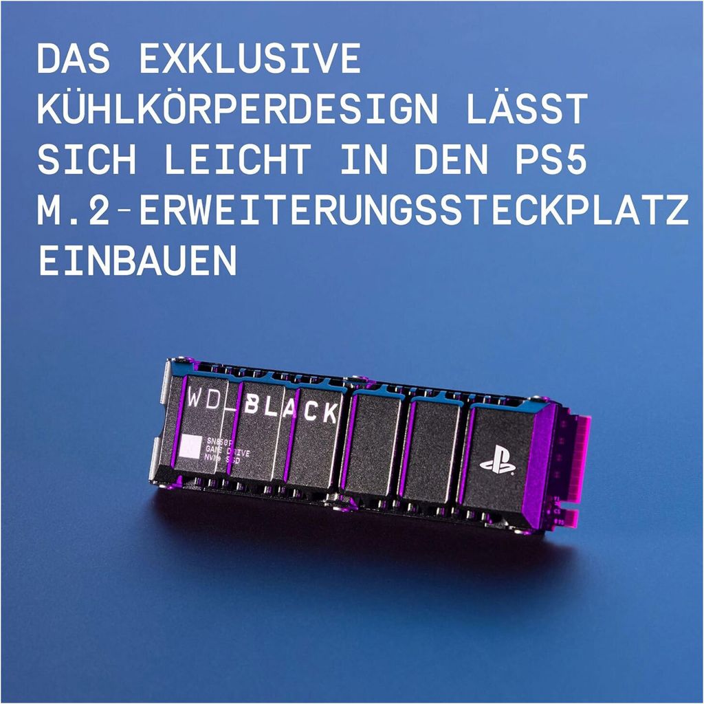 SN850P NVMe M.2 SSD für Sony PS5, 1 TB, mit Kühlkörper Produktbild 7