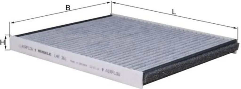 Filtre à air d'habitacle MAHLE pour une protection pollen et allergie