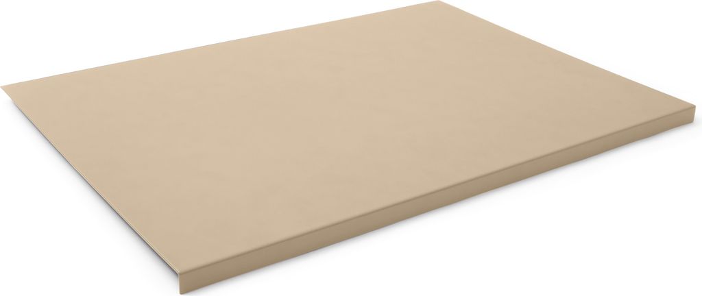Schreibtischunterlage mit Kantenschutz Leder Beige cm 70x50 - Rutschfester Boden - Hergestellt in Italien