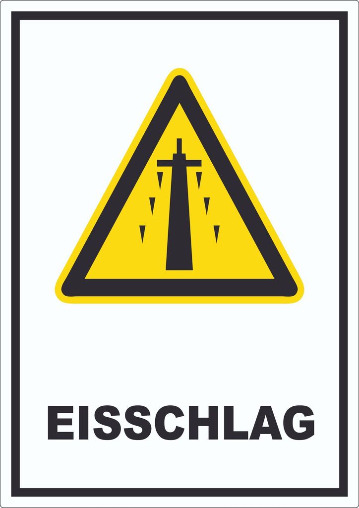 Eisschlag Aufkleber A7 (74x105mm)
