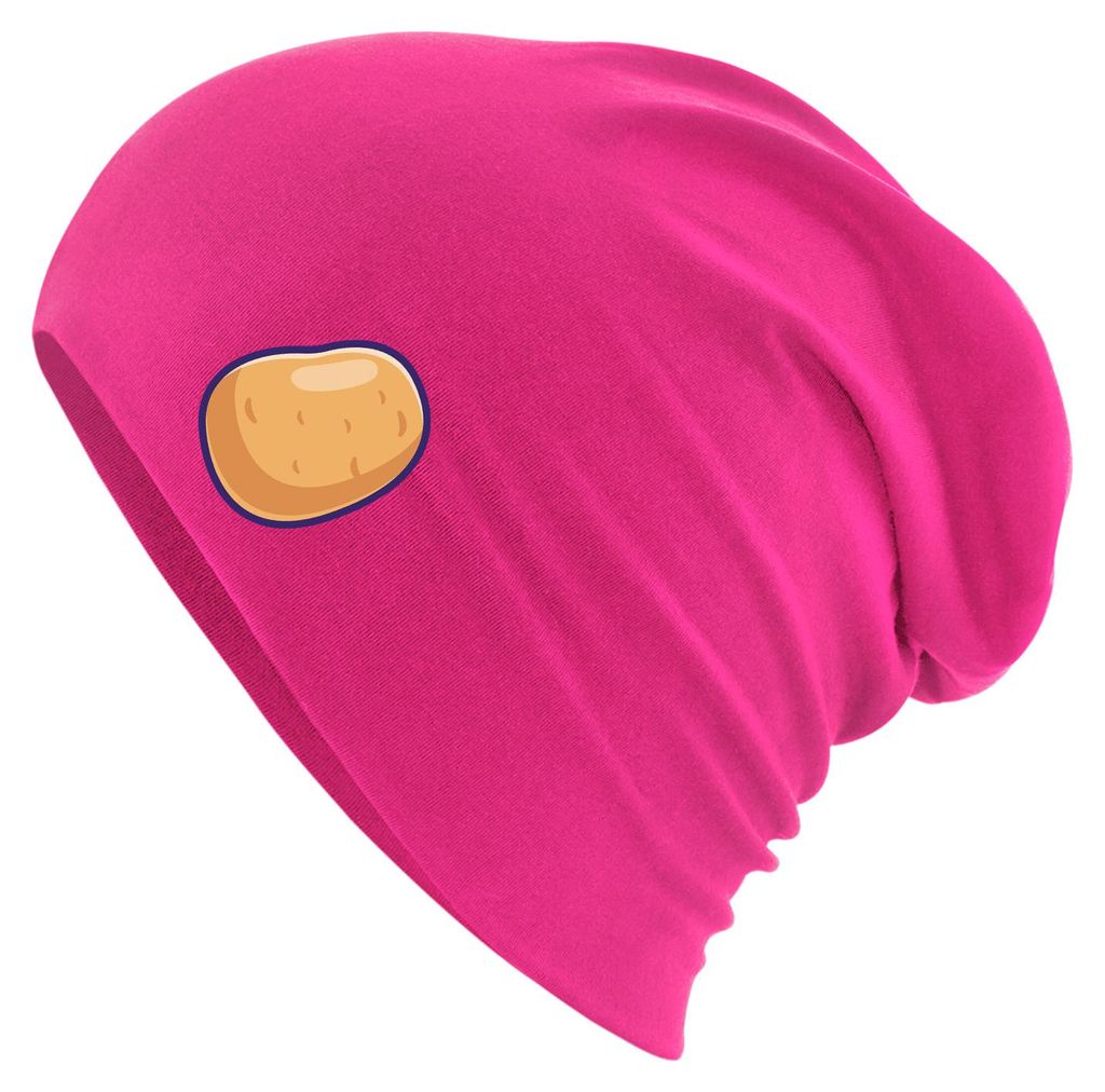 Huuraa Beanie Kartoffel Comic Fuchsia One Size Baumwolle und Elasthan Mütze Geschenkidee