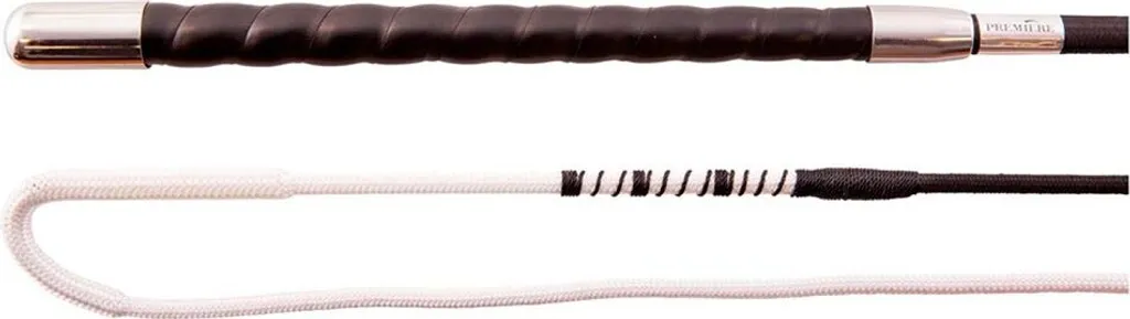 Cravache Premiere Phobos 180 cm Noir avec poignée ergonomique pro