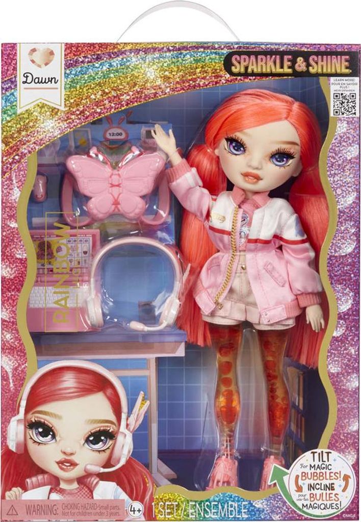 Rainbow High Sparkle & Shine Doll- Coral, Modepuppe, Produktbild 