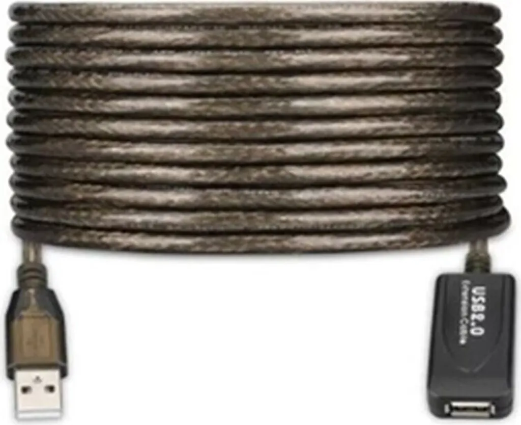 Prolunga USB 20 Metri Ewent EW1023 - Cavo Amplificato Nero in Offerta