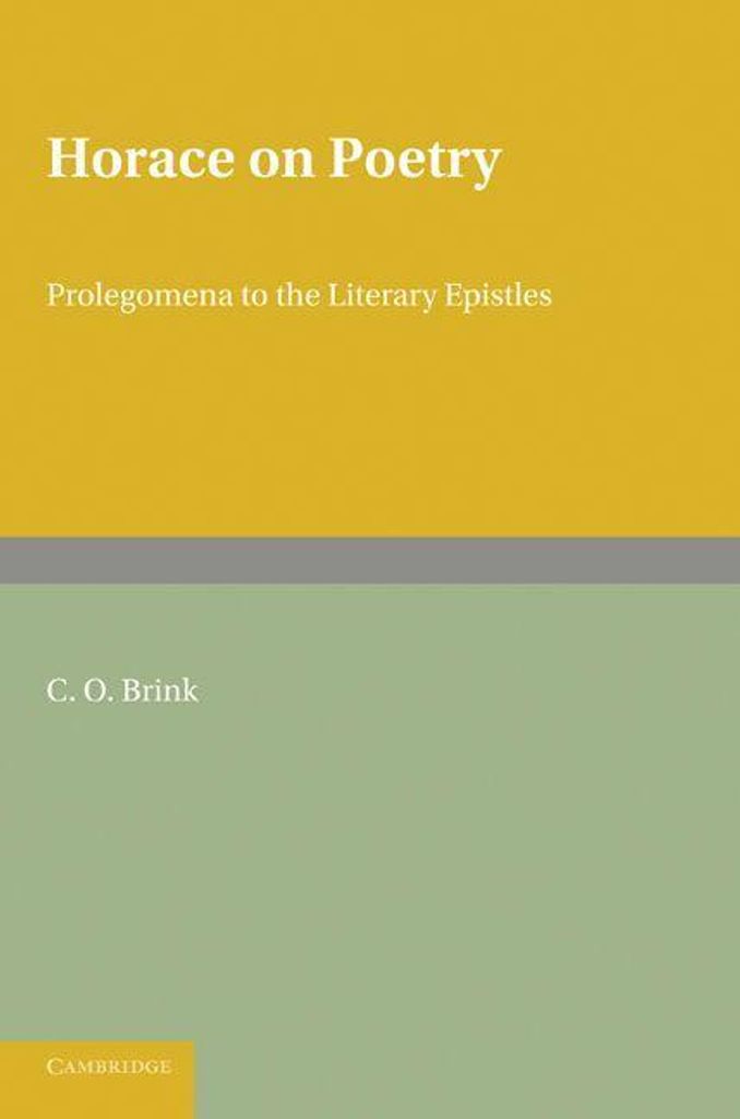 Horace on Poetry