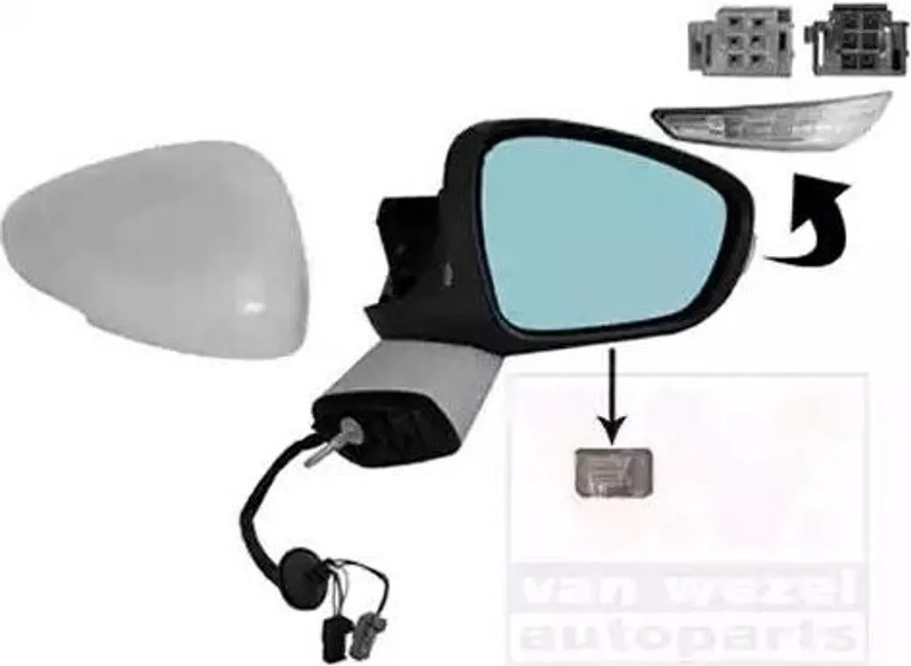 Rétroviseur Extérieur Droit CITROËN DS5 Chauffant avec Miroir Convexe
