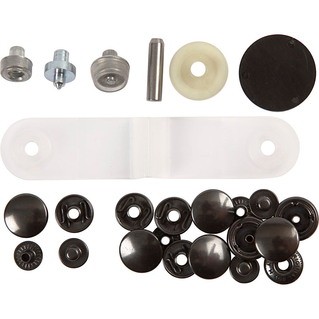 Prym 390302, Nieten-Druckknopf-Verschluss, Metall, Schwarz, Produktbild 
