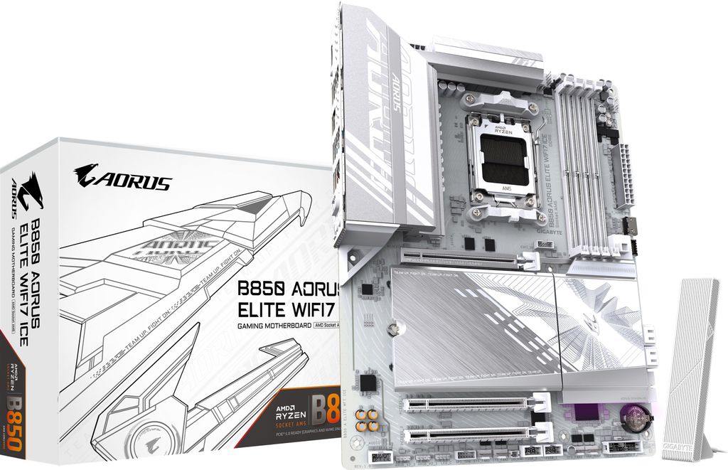 GIGABYTE B850 AORUS ELITE WiFi7 ICE, Mainboard Produktbild 