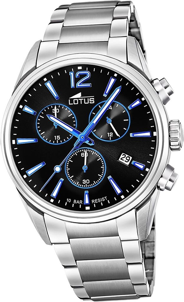Lotus Edelstahl Herren Uhr Armbanduhr silber Luxus Elegant Classic D2UL18690/6