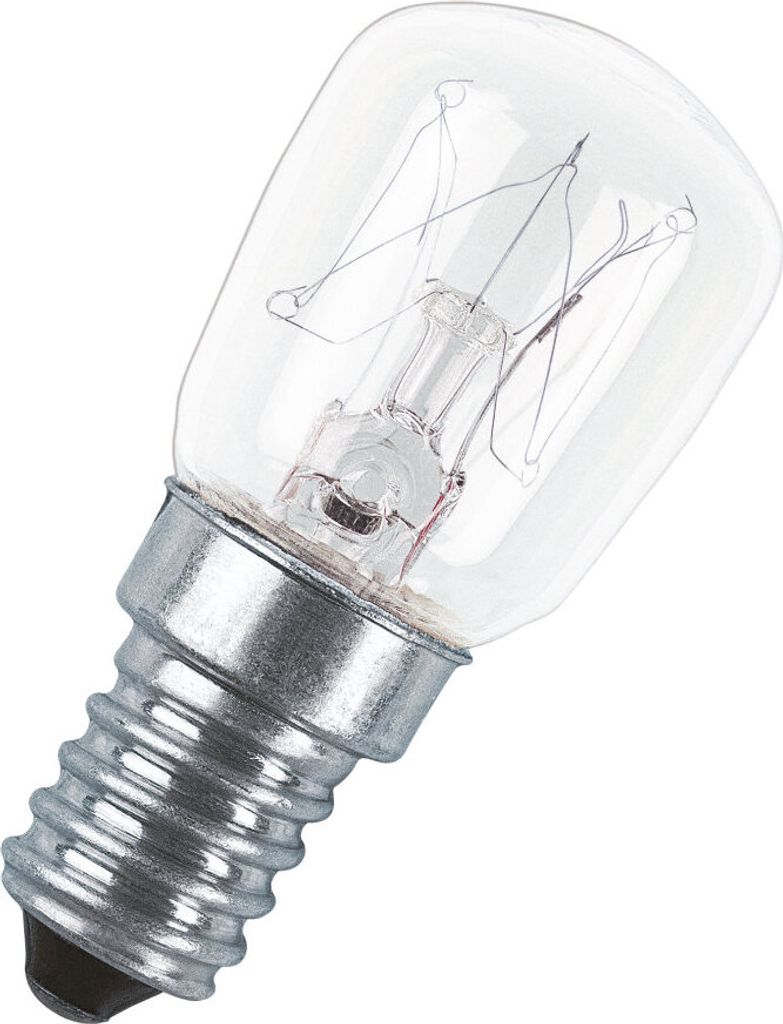 OSRAM Kühlschranklampe Birne, 2 Stück, 15W, Nr. SPC.T26/57 CL15