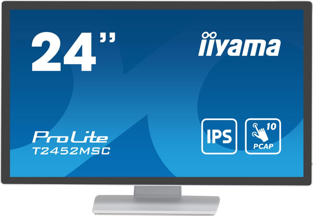 iiyama ProLite T2452MSC-W1, LED-Monitor, (FullHD, IPS, Touchscreen)