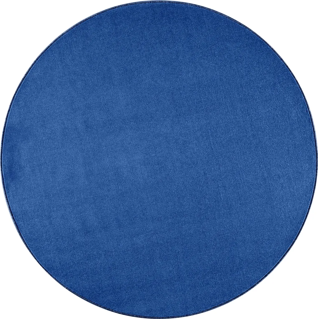 Tapis Rond Bleu pour Coin Lecture - Hanse Home Nasty Confort Moelleux