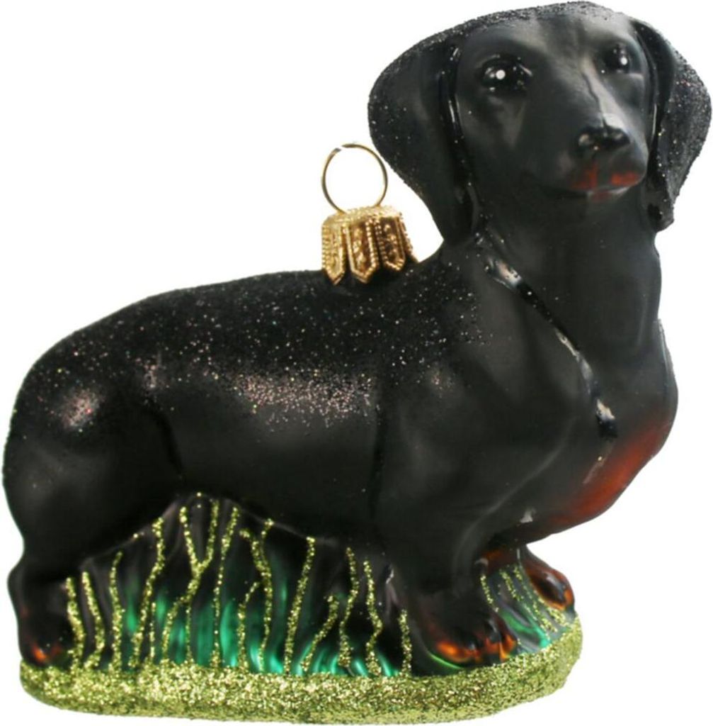 440s Christbaum-Hänger schwarzer Dackel | PP-1462BK
