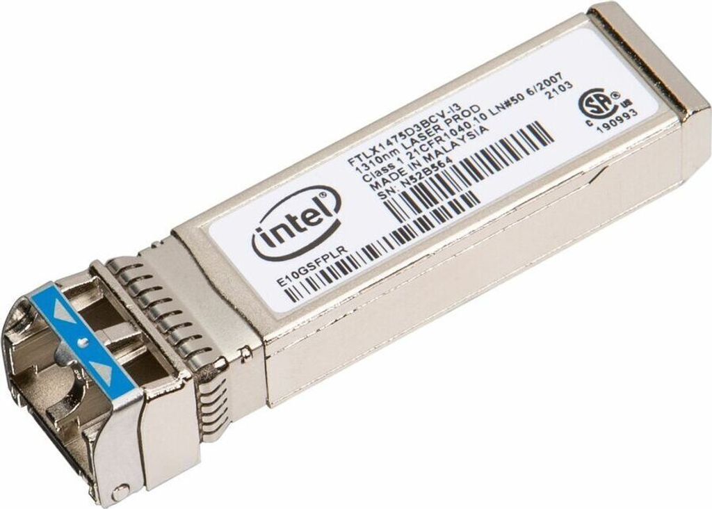Intel 10Gb Dual Rate Ethernet SFP+ LR Optics Module