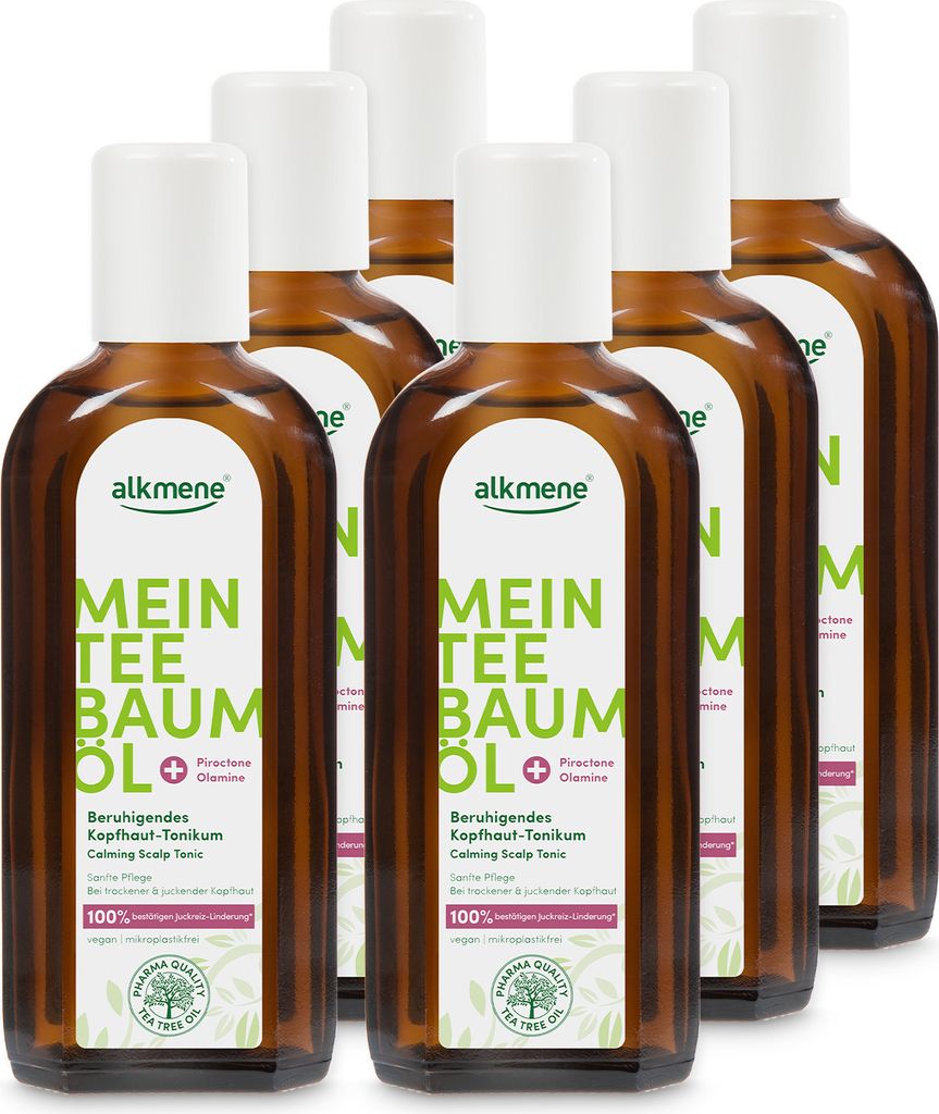 alkmene Mein Teebaumöl Kopfhaut Tonikum 6x 250 ml Juckreiz Produktbild