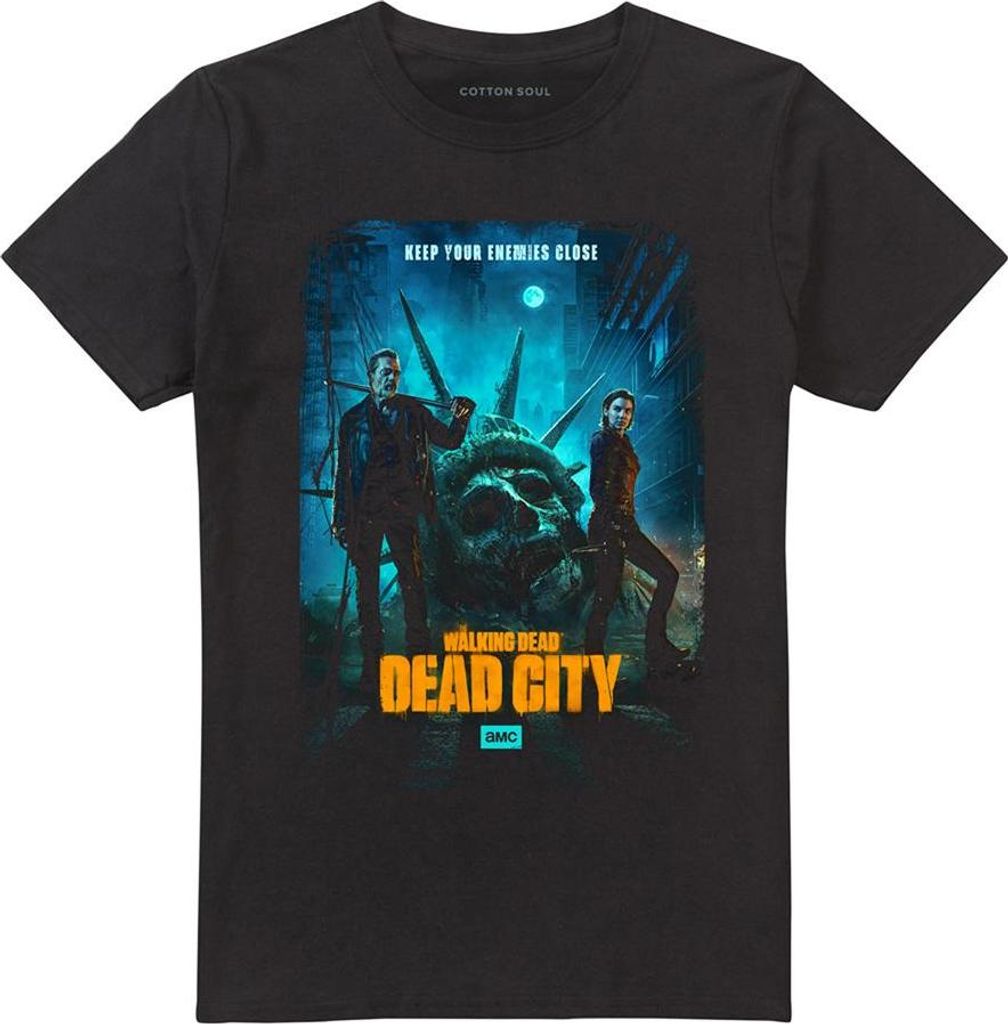 The Walking Dead - "Dead City" T-Shirt für Herren/Damen Uni TV31399 (XL) (Schwarz)