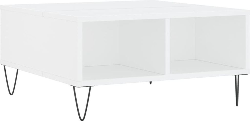 vidaXL Couchtisch Weiß 60x60x30 cm Holzwerkstoff