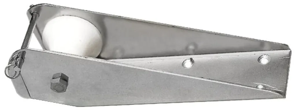 Rouleau d'étrave court Osculati pour amarrage bateau - Acier Inox 160mm