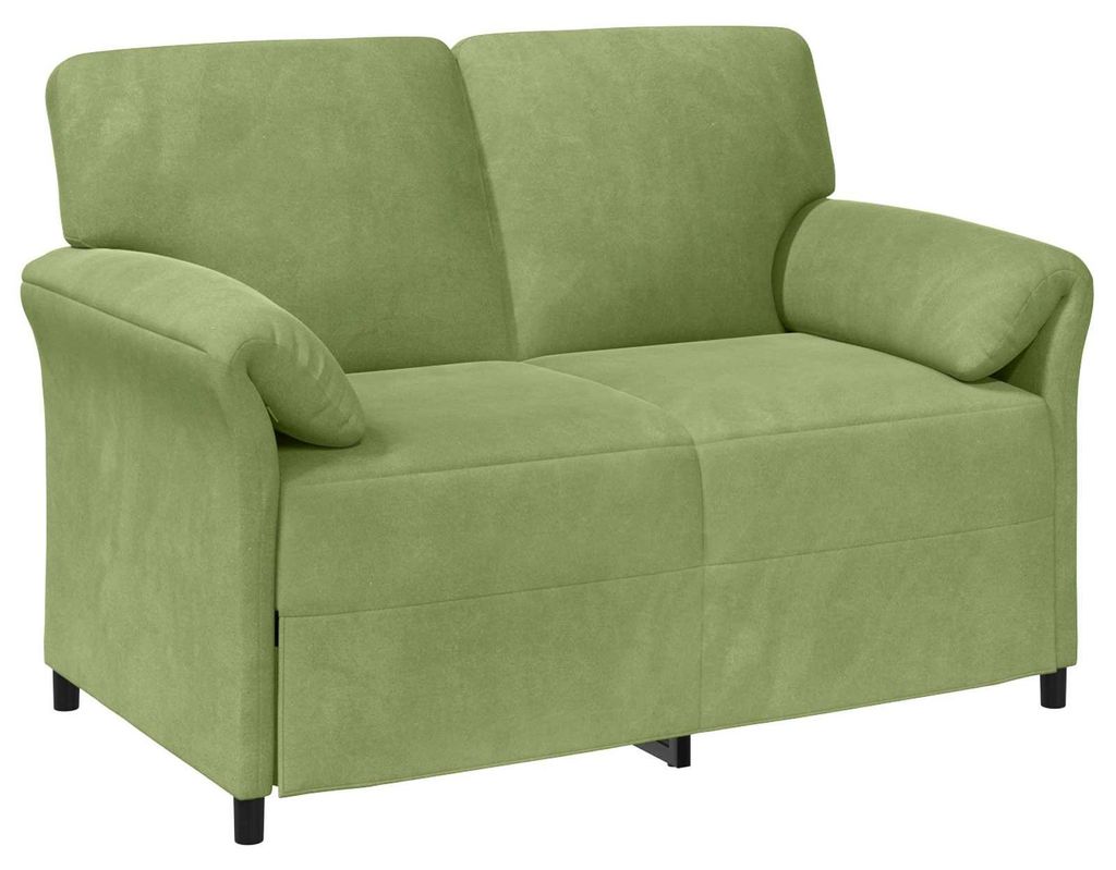 vidaXL 2-Sitzer Sofa Hellgrün 138 x 83 x 95 cm Samt