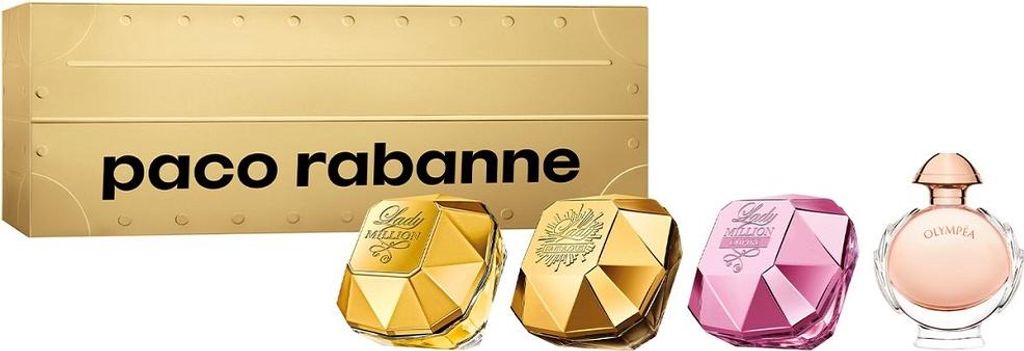 Paco Rabanne Travel Retail Exclusive Lady Million Eau de Parfum, 5 ml + Lady Million Fabulous Eau de Parfum, 5 ml + Lady Million Empire Eau de Parf...