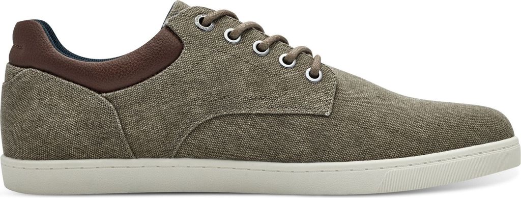 s.Oliver Herren Sneaker lässige Schnürschuh Halbschuh Textil 5-13662-44 , Größe:46 EU, Farbe:Beige