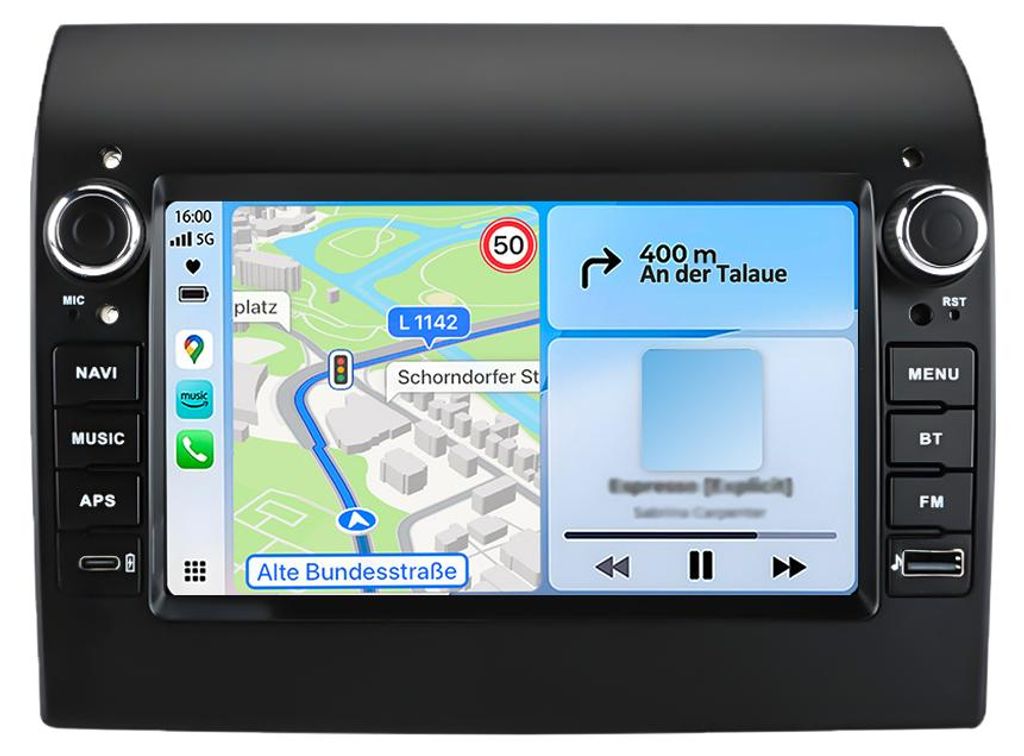 7 Zoll 2+64GB Android Autoradio für Fiat Ducato Peugeot Boxer Citroen Jumper 2012-2020 Wireless CarPlay Android Auto WiFi GPS Navi RDS DSP DAB+ BT
