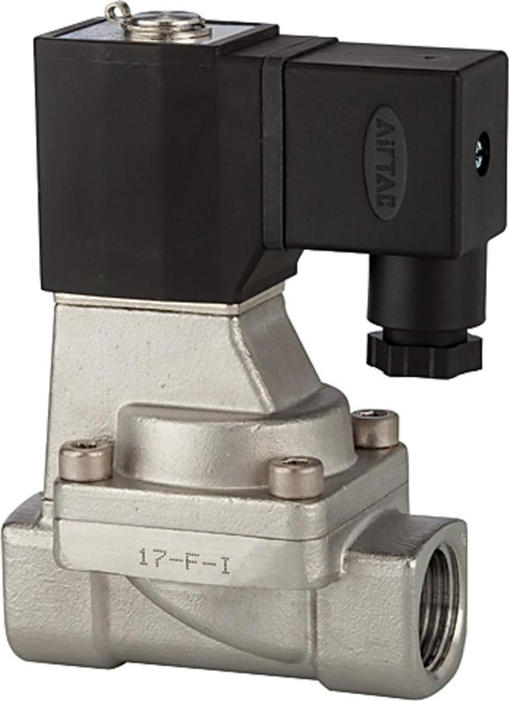 Riegler 2/2-Wege-MV., ES, NC, vorg.,230 V,50 Hz, G 1/2, PN 0,5-10 bar