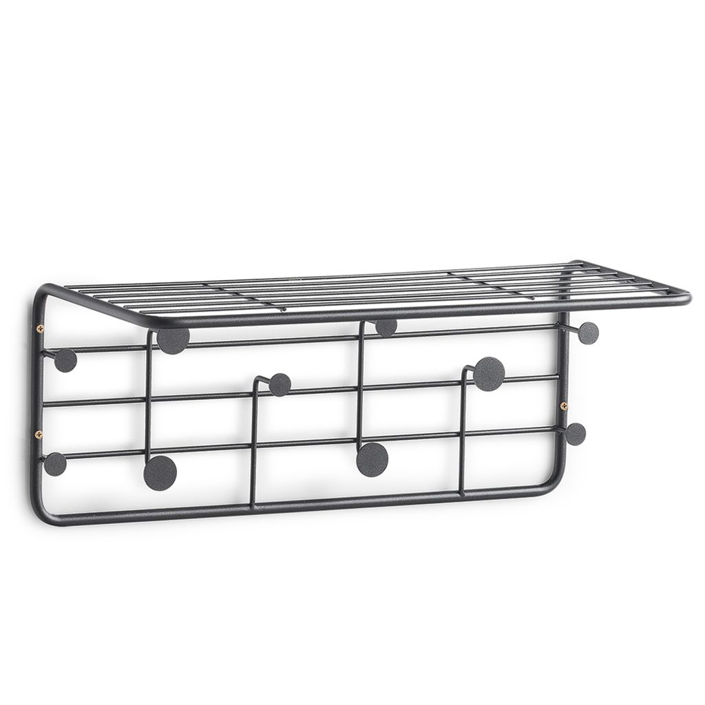 Zeller-Black Wandhalter, Metall, 51,4x24x21 cm, schwarz Produktbild 