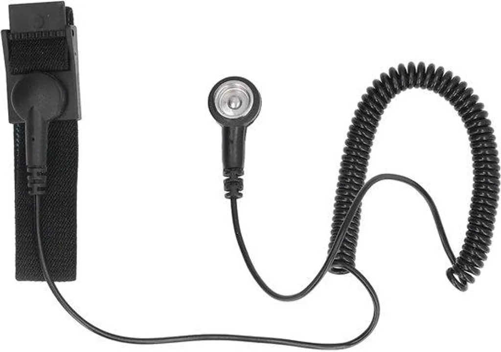 Brossette de polissage ESD noire avec fil de terre et long câble 1.5m