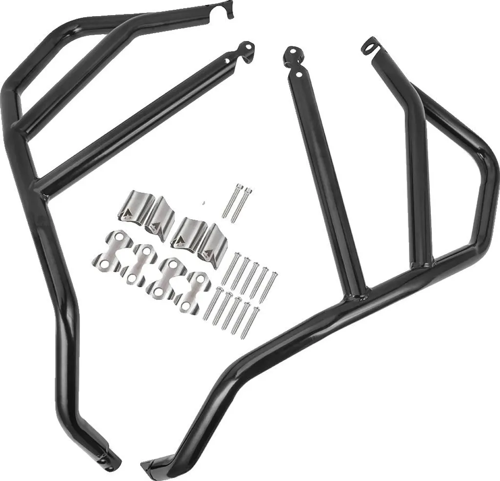 Evitez la casse du moteur de moto grâce à ces crash bars noirs rigides