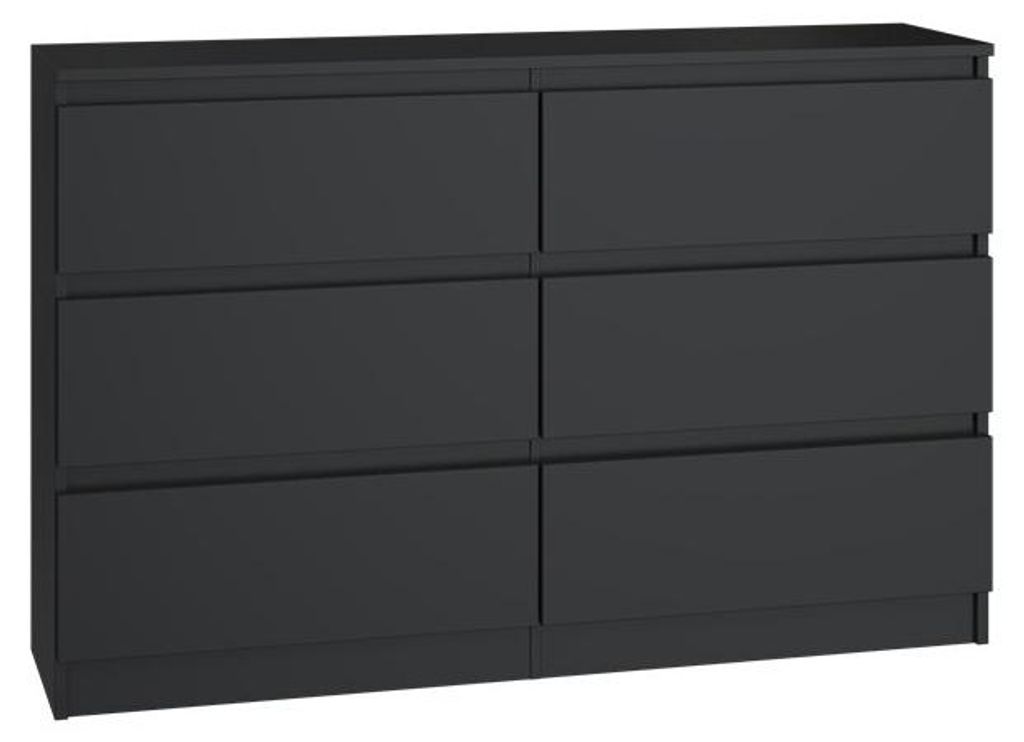 Topeshop M6 120, zwarte commode Productafbeelding 