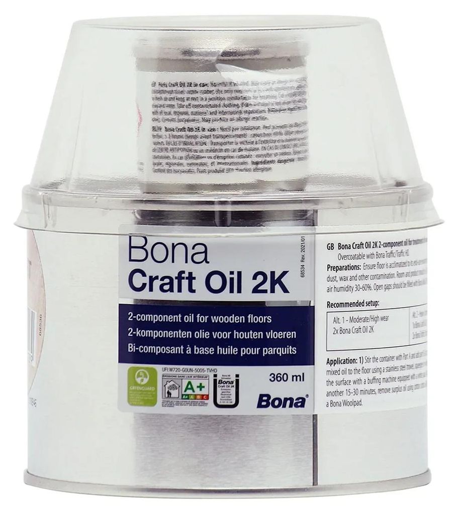 2K Parketolie & Houtolie Kleurloos 400 ml – Duurzame Productafbeelding 