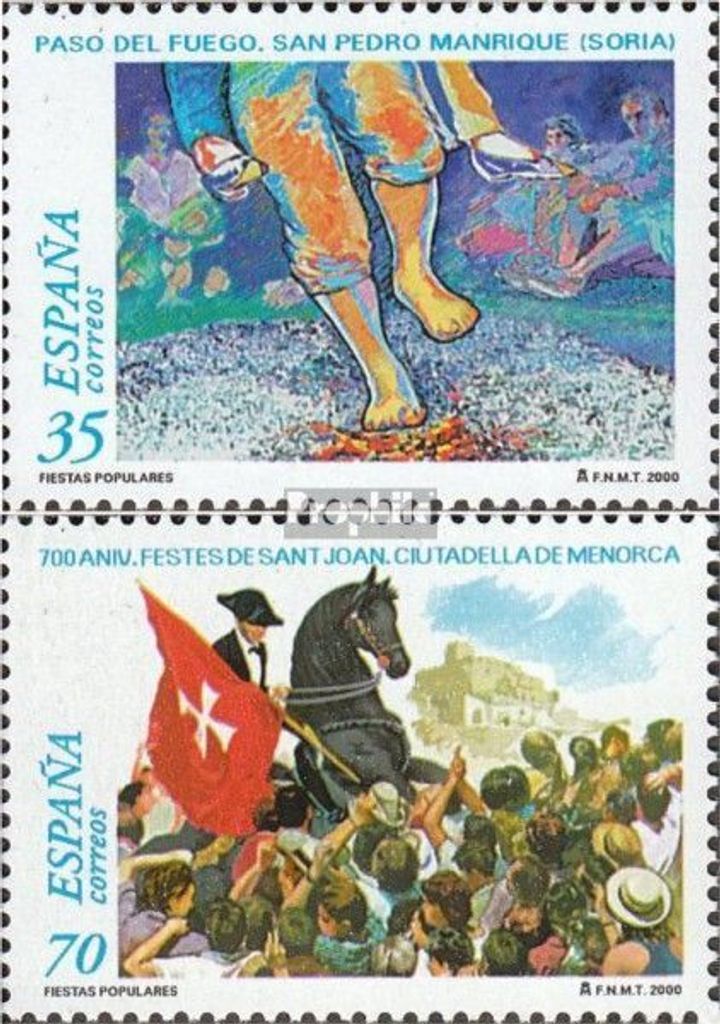 Briefmarken Spanien 2000 Mi 3552-3553 (kompl.Ausg.) postfrisch Volksfeste