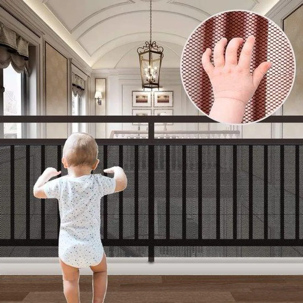 Filet sécurité enfant 3m anti-chute pour rampes et balcons dangereux