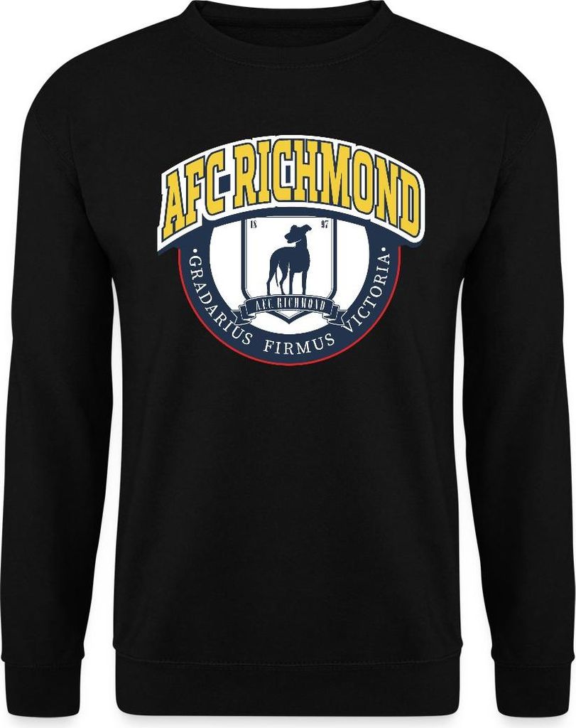 Spreadshirt Ted Lasso AFC Richmond Logo Uni Pullover, S, Schwarz