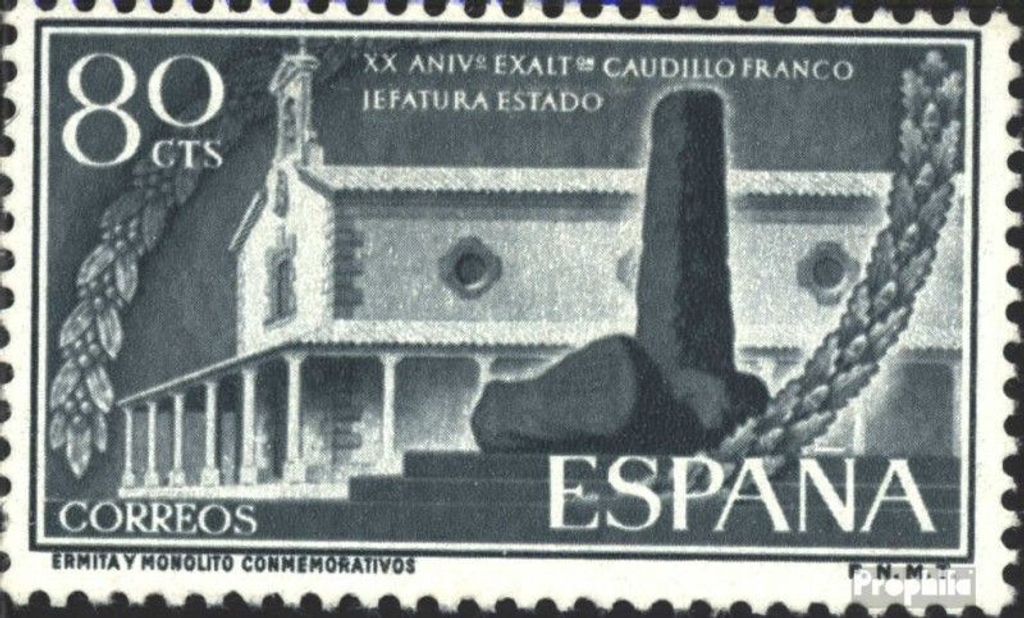 Briefmarken Spanien 1956 Mi 1096 (kompl.Ausg.) postfrisch Staatschef