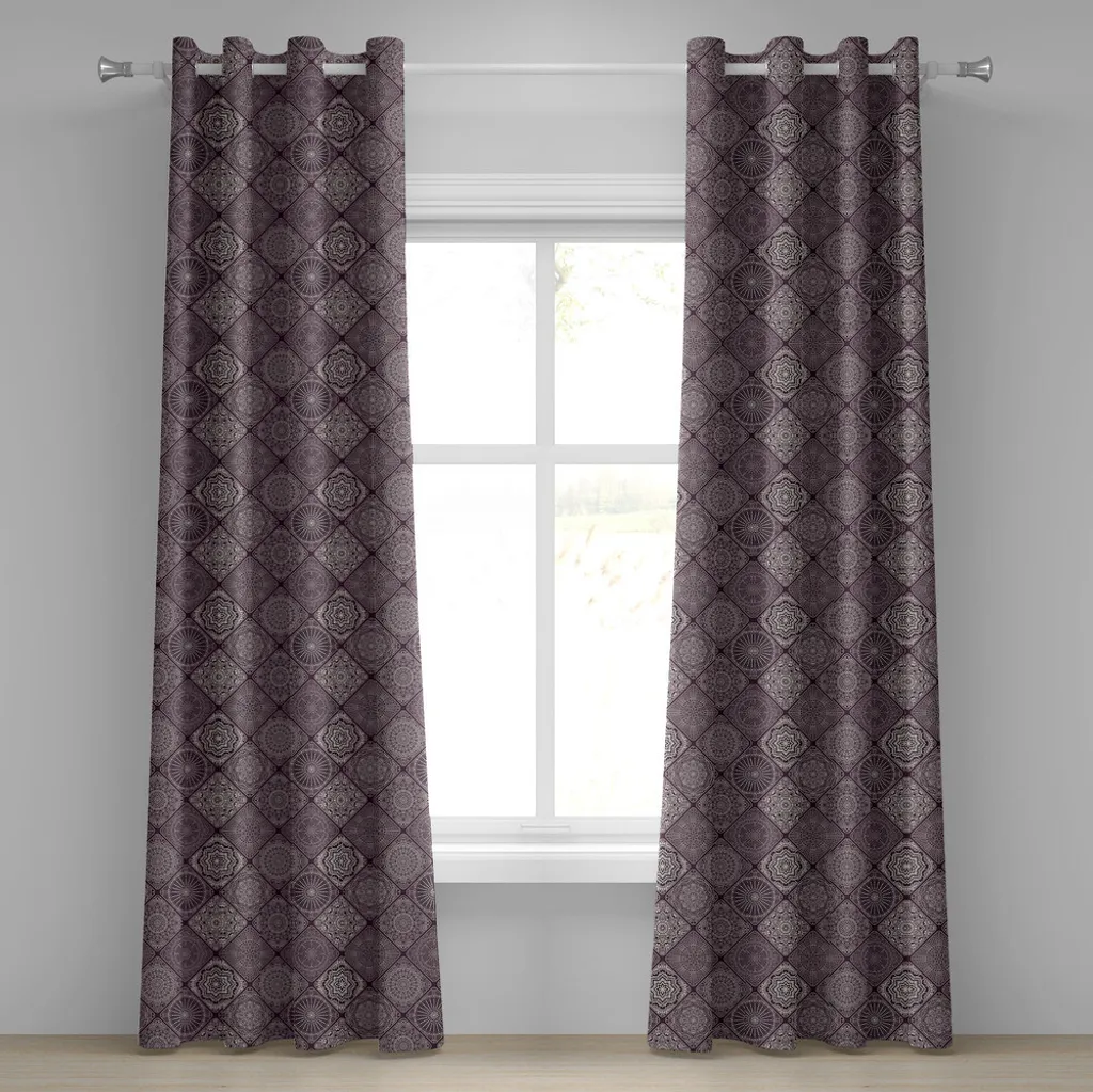 Tenda Mandala Vintage ABAKUHAUS 2 Pannelli - Arredamento Casa Zen