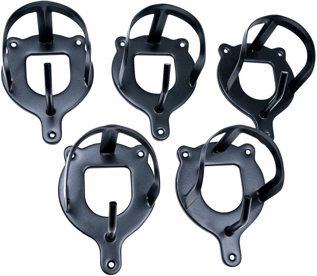 AMKA Trensenhalter Metall schwarz 5 Stück Zaumzeughalter Trensenhaken