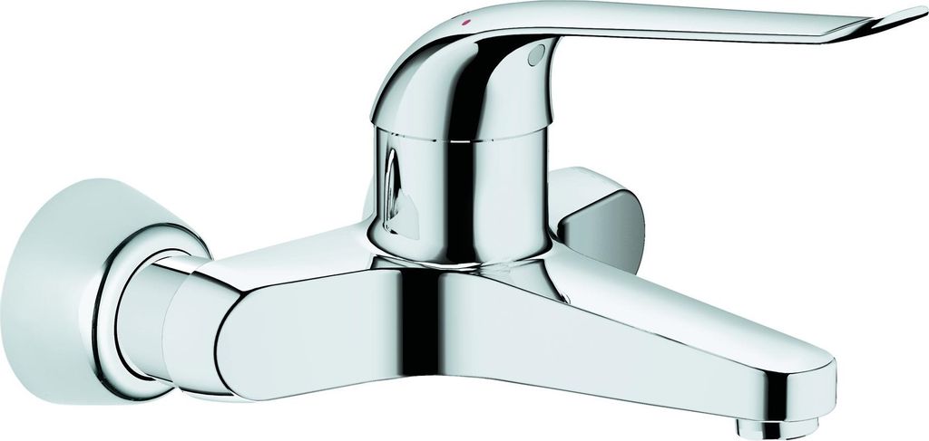 Grohe Einhand-Waschtischbatterie EUROECO SPEZIAL DN 15 Ausladung 205 mm, S-Anschlüsse chrom