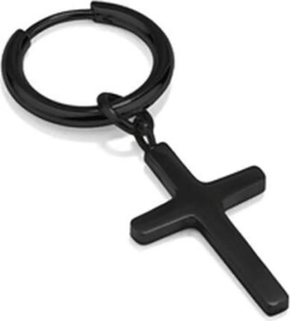 Boucle d'oreille Homme Noire Radiant RH000042 - Confort et Discrétion
