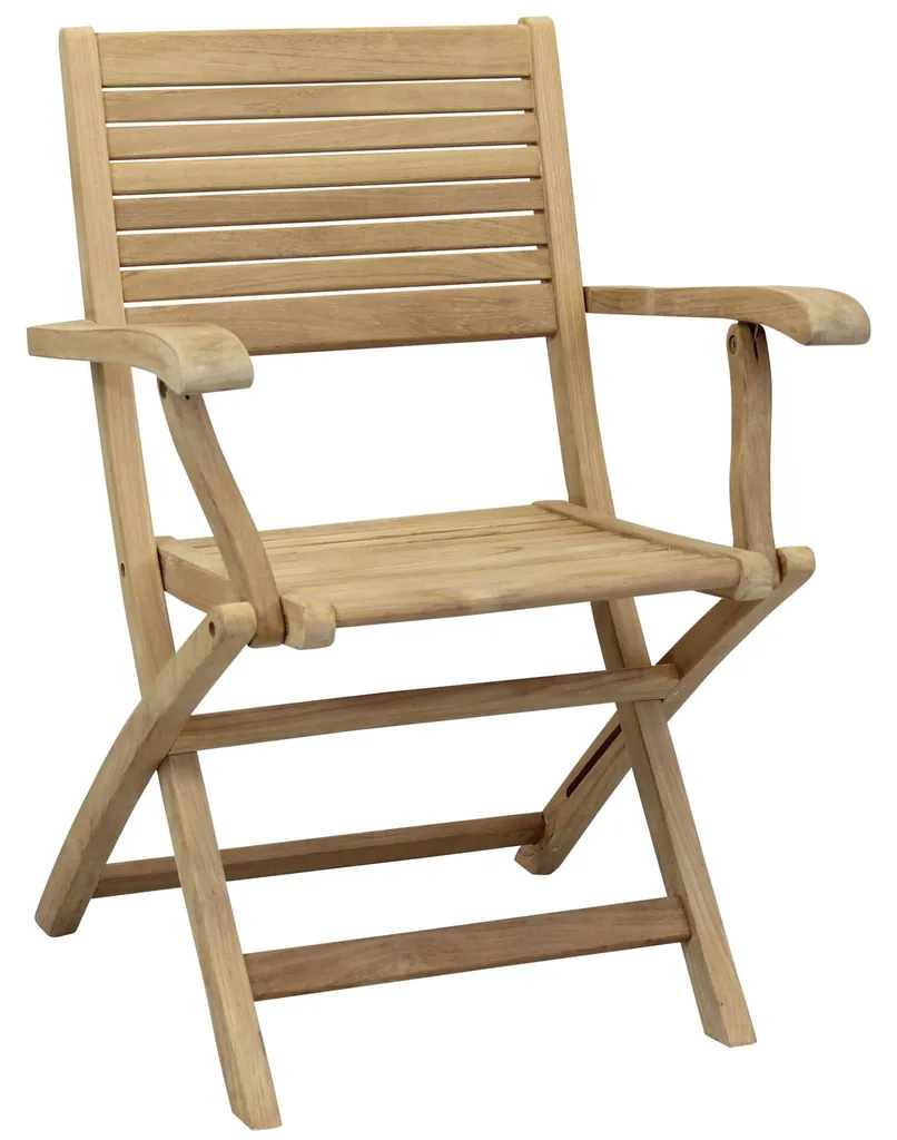Fauteuil pliant teck Opener Plus : la solution gain de place et confort