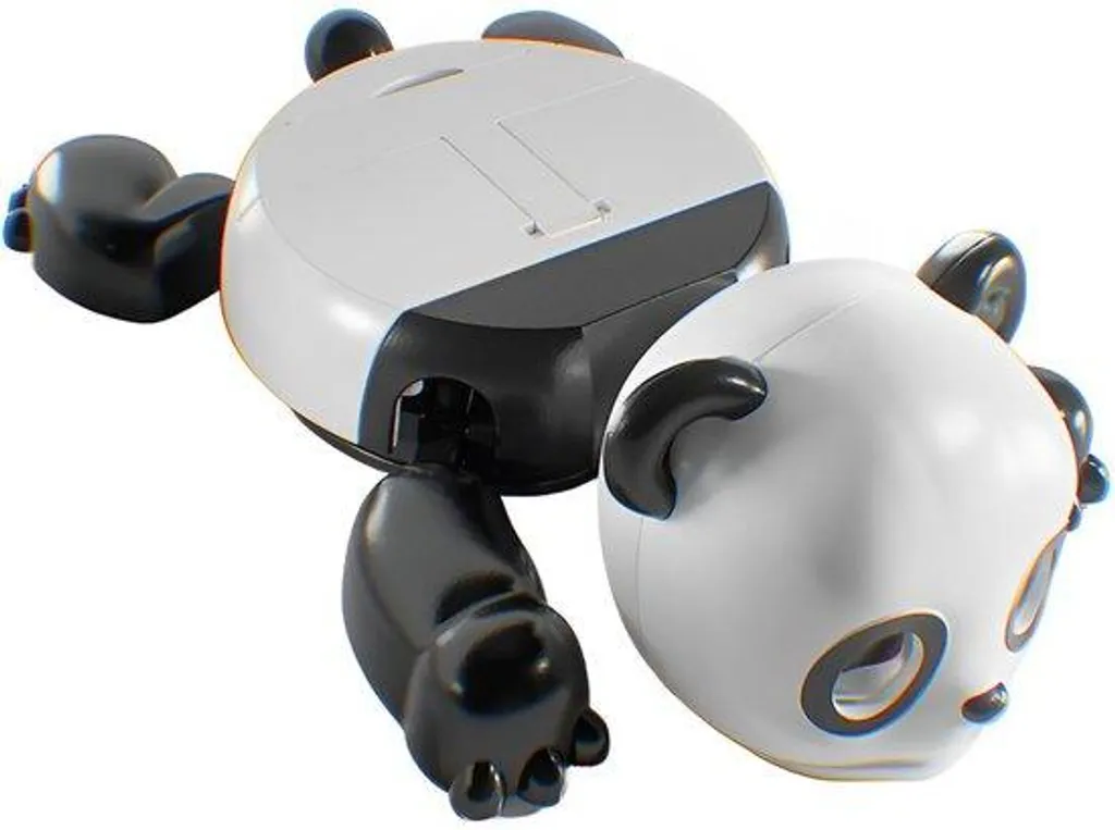 Sous-verre panda 3D interactif antidérapant pour déco bureau créative