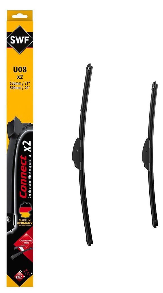 SWF U08 Scheibenwischer Wischblatt Vorne 530mm & 500mm